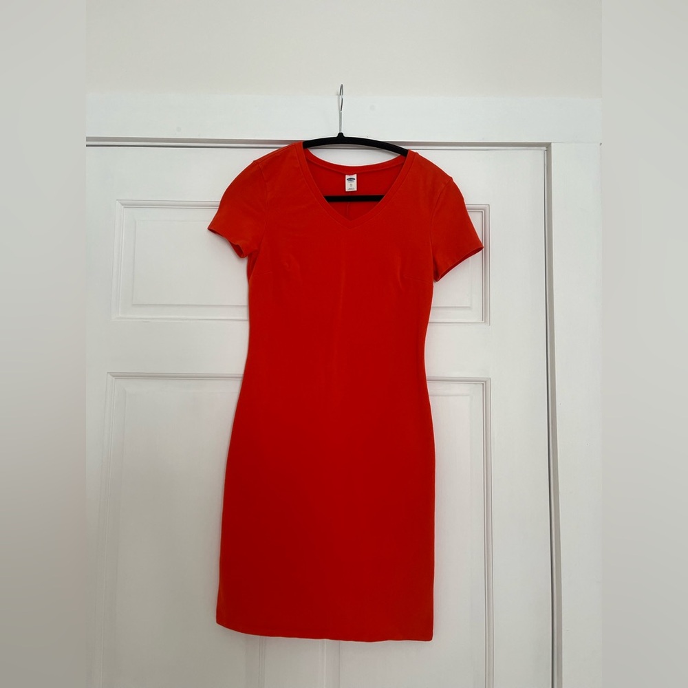 Old Navy Vibrant Red/Orange Mini Dress